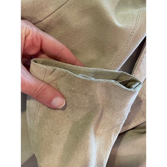 Vintage Liz Claiborne Beige/Tan Suede Blazer / Jacket, Pockets, Size XL - Picture 14 of 14